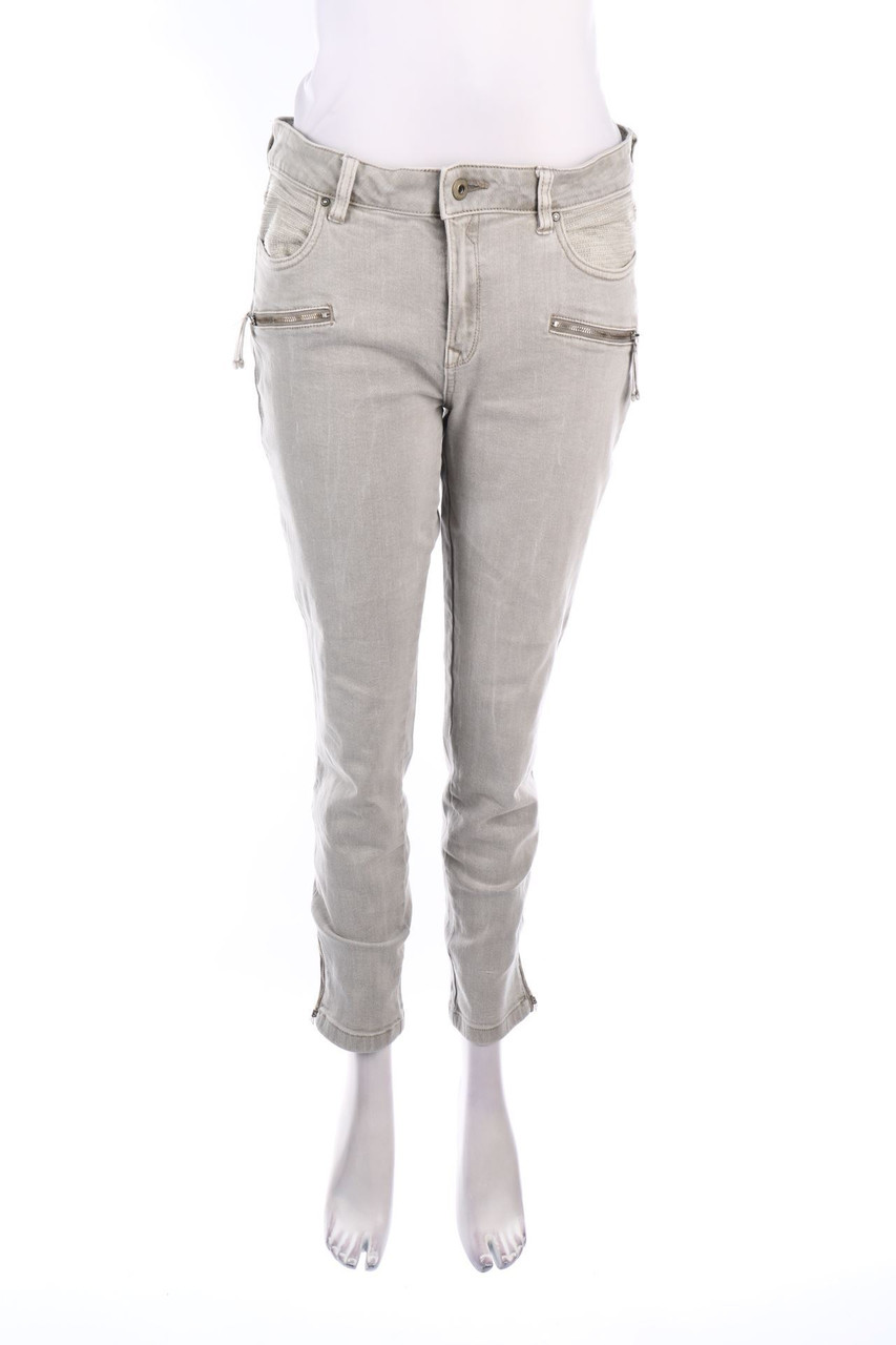 ESPRIT de corp - Slim Jeans mit Zipper - D 38