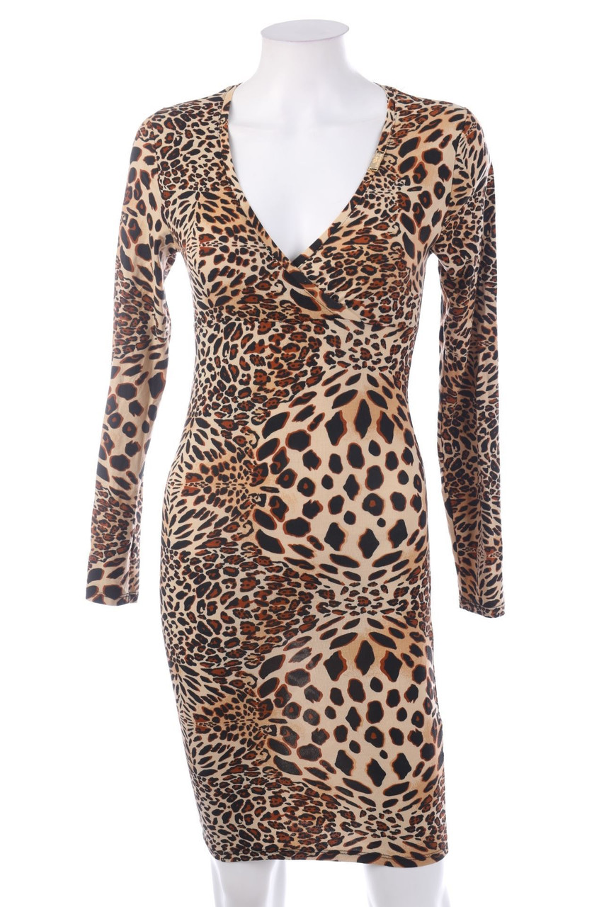 VICTORIA MODA - Minikleid mit Leo-Print - S