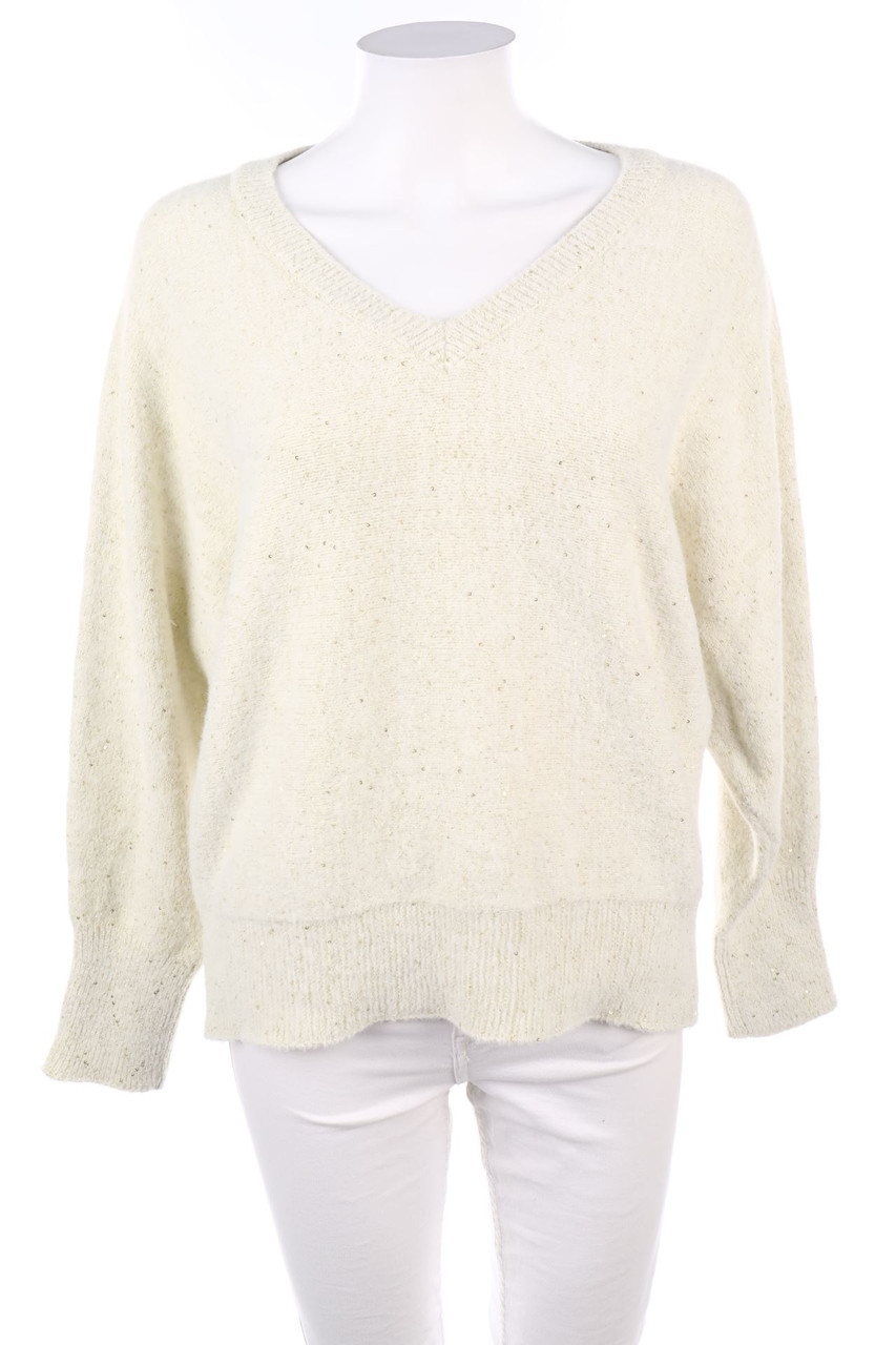 C&A - Strick-Pullover mit Metallic-Effekt - L