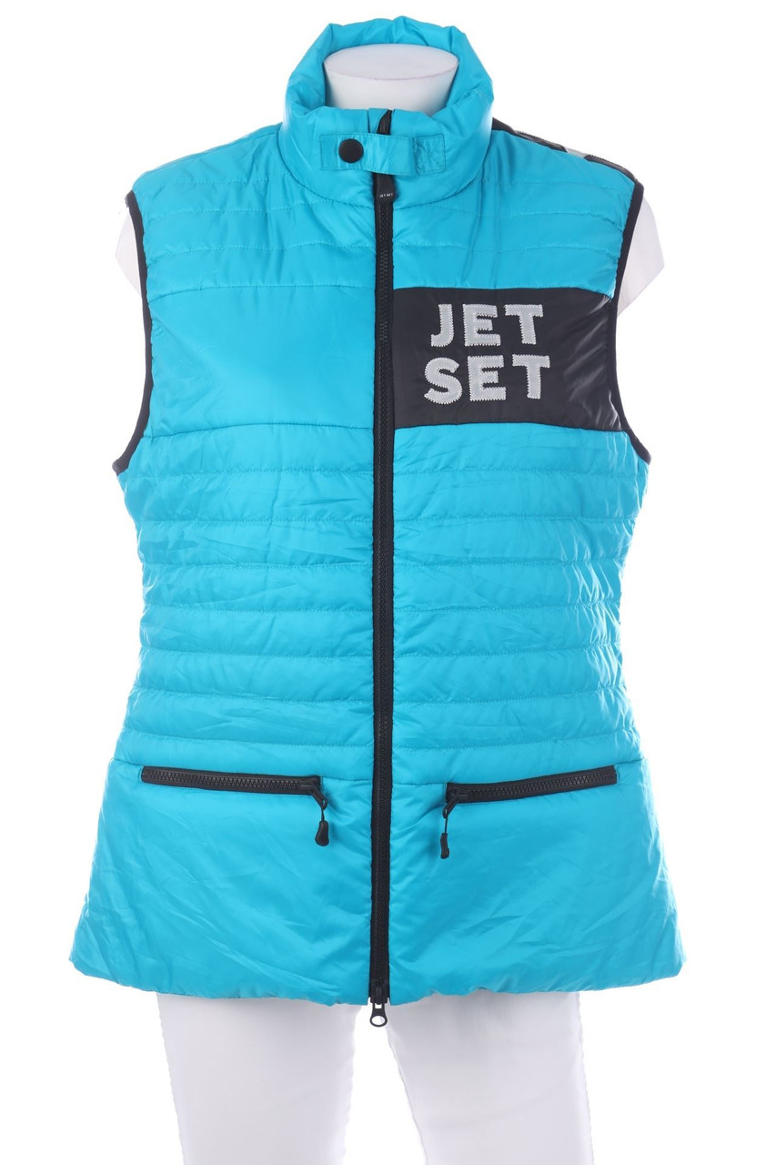 JET SET - wattierte Weste mit Logo-Patch - D 40