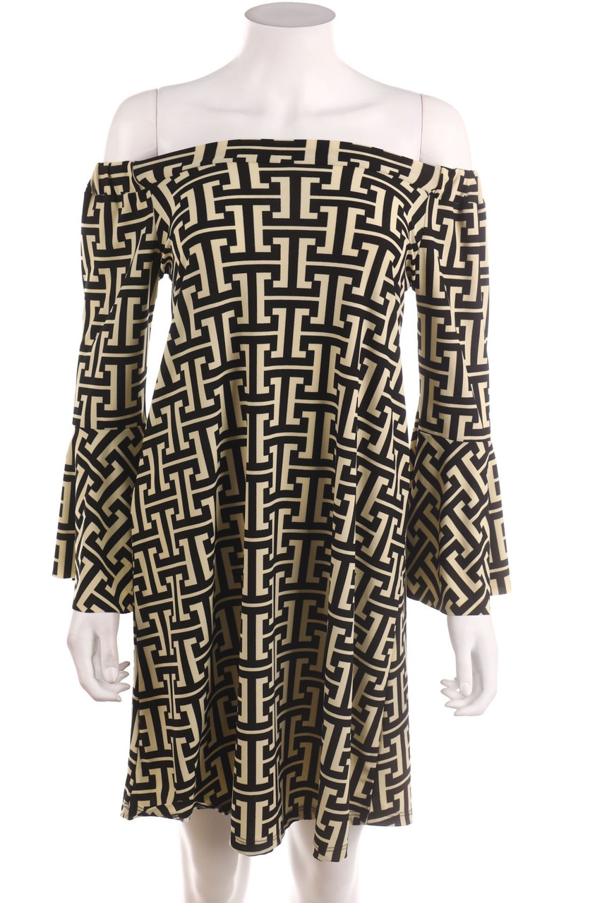 No Label - Carmen-dress with Pattern - D 40