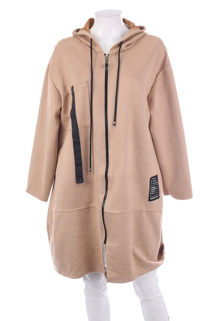 SECONDHAND - Oversize-Coat with Hood - L