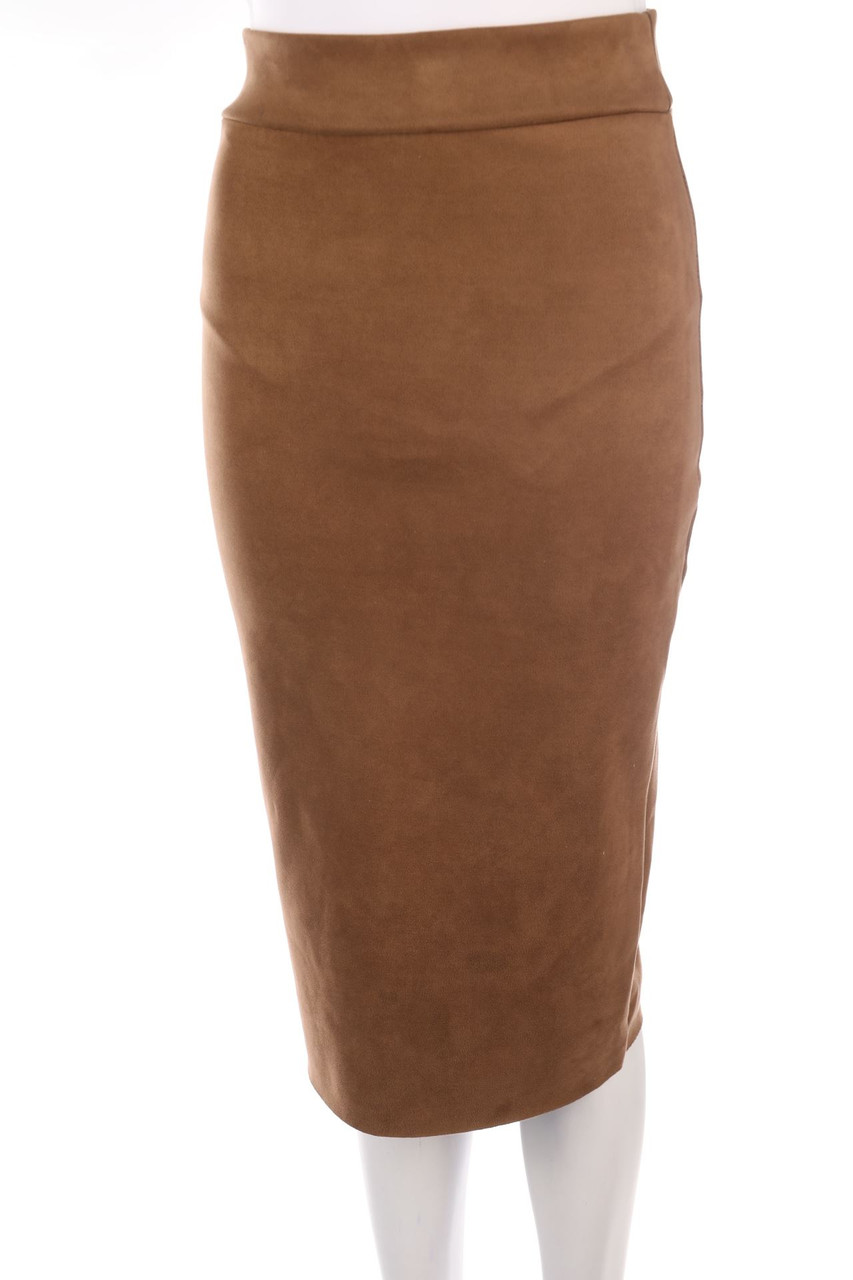 SECONDHAND - Faux Leather Skirt - M