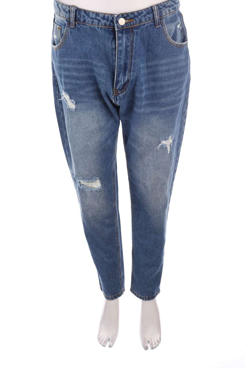 SHEIN - Destroyed Straight Cut Jeans - XL