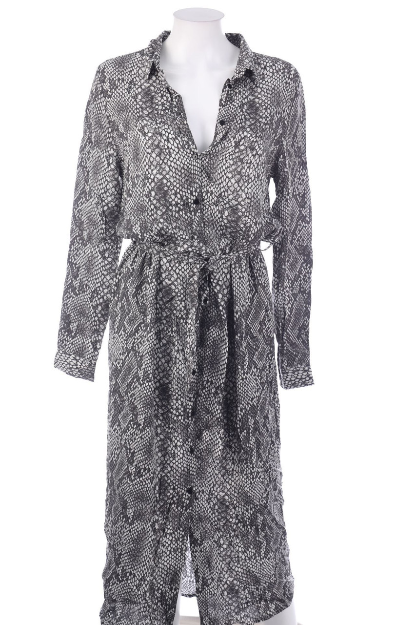 No Label - Midi-Shirt Dress with Animal Print - D 42