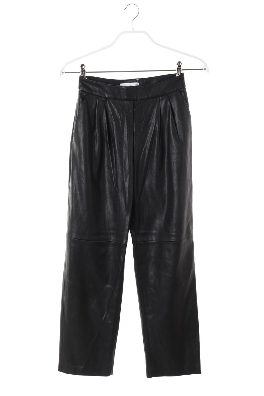MANGO - Kunstleder-Hose - XXS