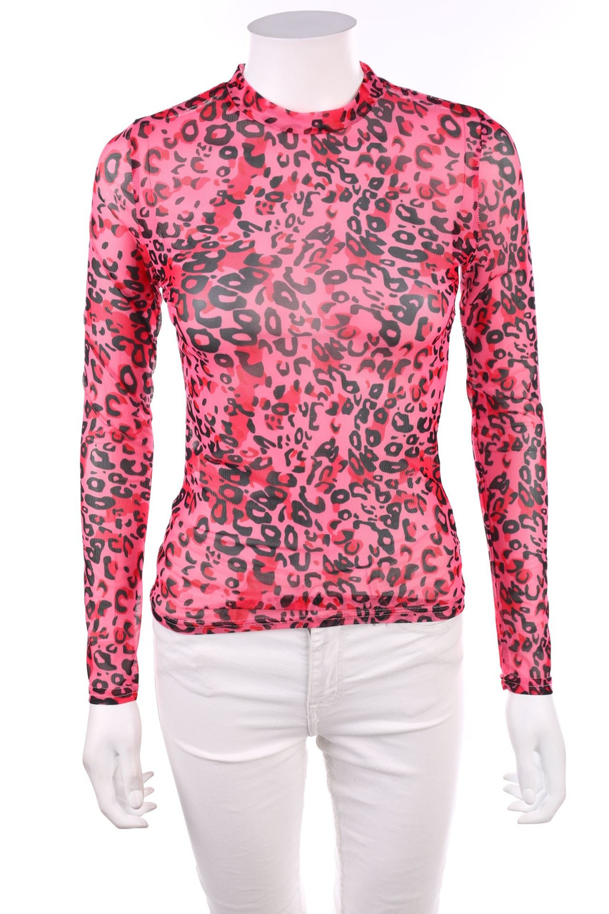 No Label - Longsleeve-Shirt with Animal Print - S