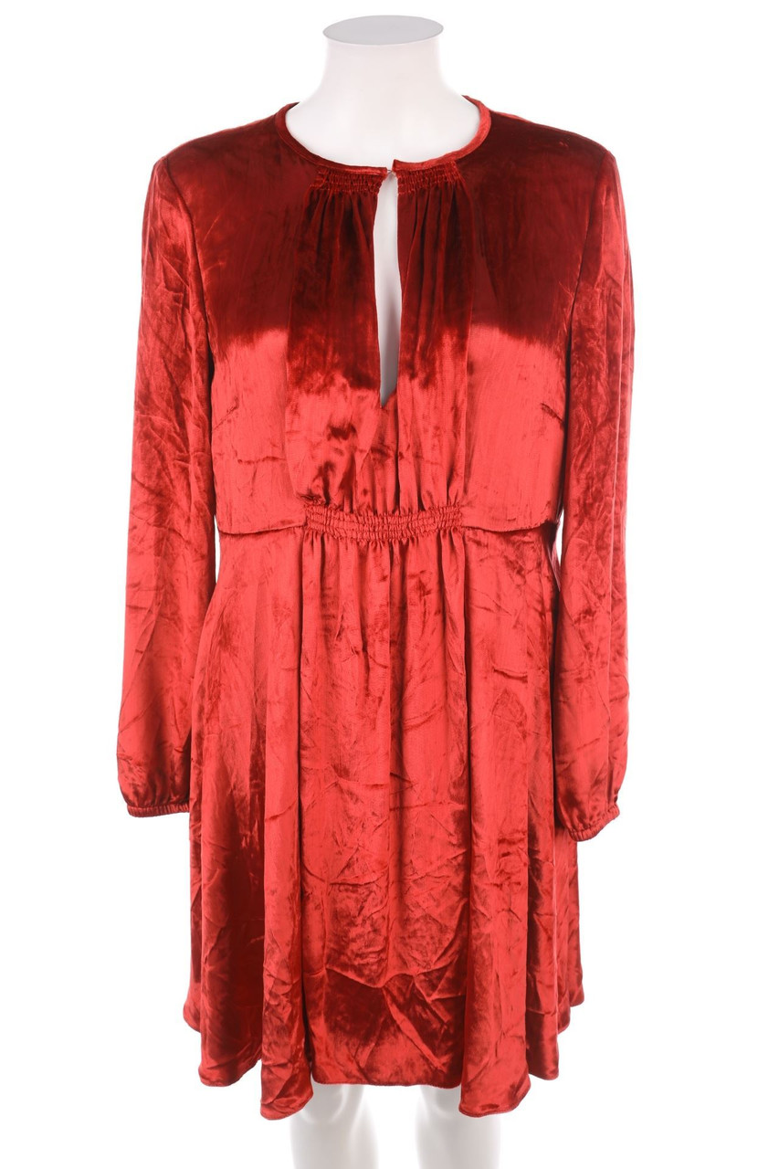 RED VALENTINO - Velvet Cocktail Dress with Silk - D 42