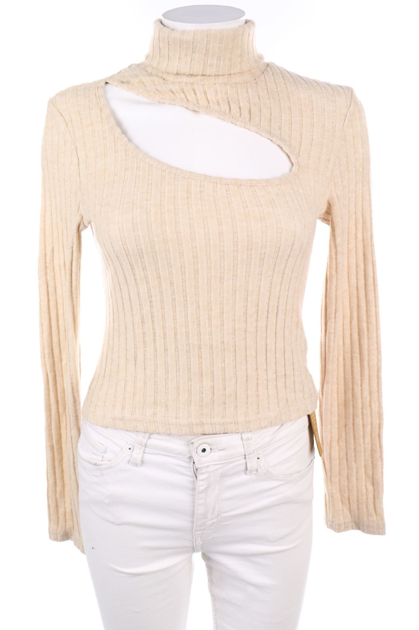 SHEIN - Longsleeve-Shirt mit Cut-out - S