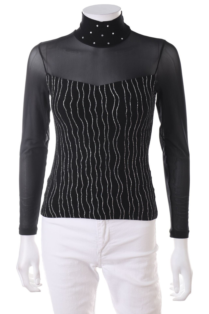 story - Longsleeve-Shirt with Mesh Insert - XS
