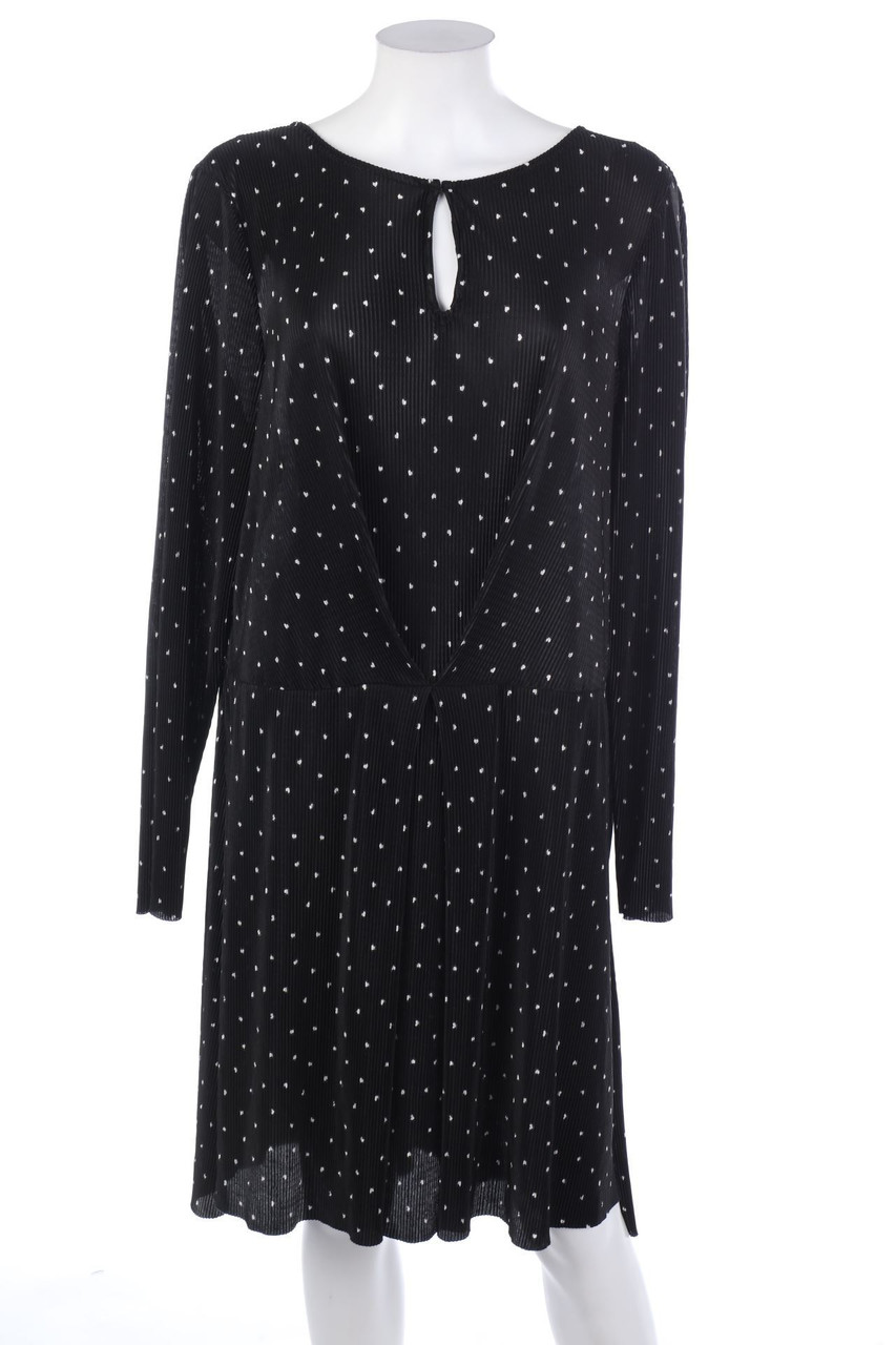 next - Plissee-Kleid mit Print - D 46