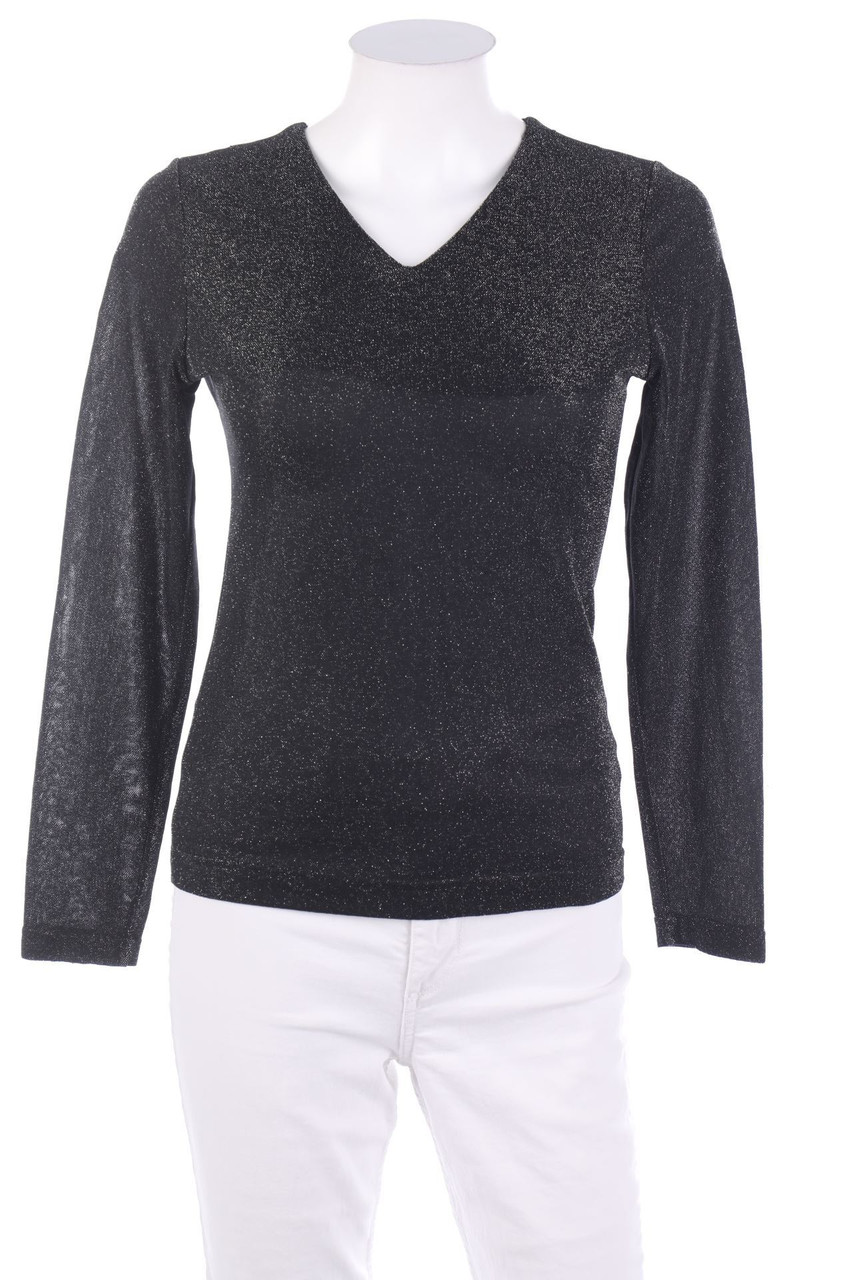 Ohne Label - Glitzer-Longsleeve-Shirt - XS
