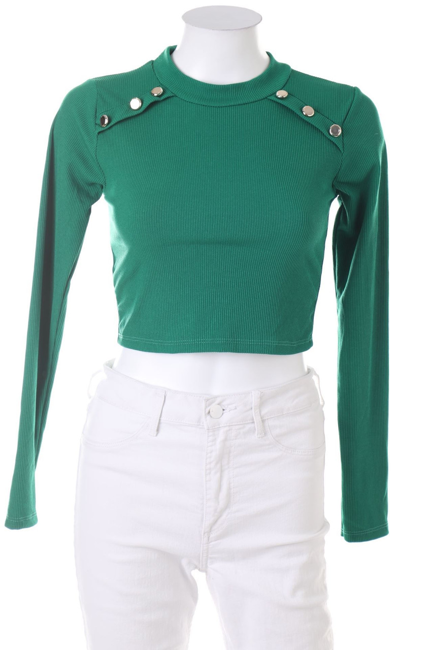 No Label - Longsleeve-Shirt with Decorative Buttons - XXS