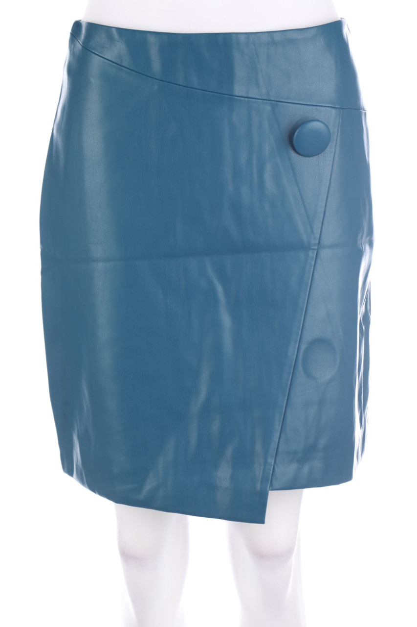 orsay - faux leather mini-skirt - M