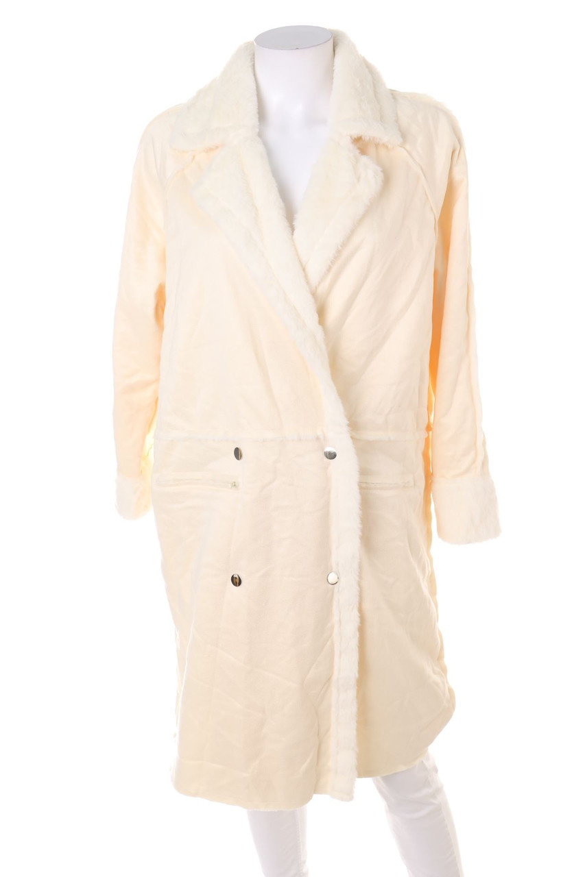 No Label - Faux Fur Coat - M