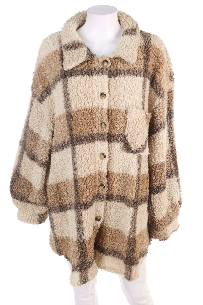 SHEIN - Fake Fur-Jacke - 3XL