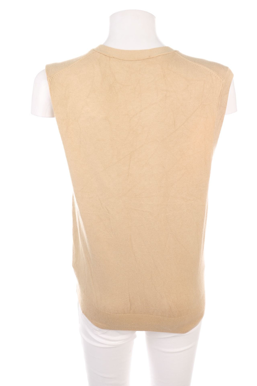 ZARA - Strickweste mit Schmuck-Knöpfen - L