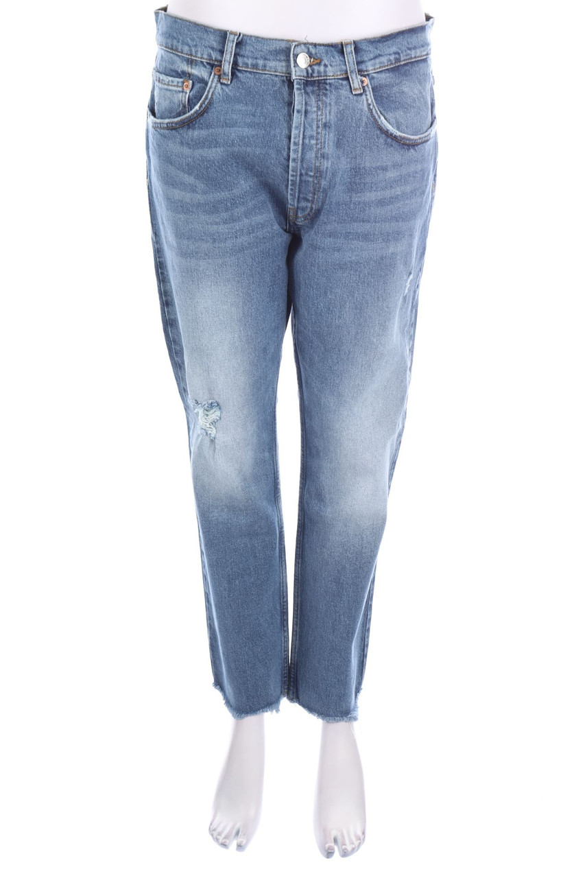 ZARA - Used Look Straight Cut Jeans - XL