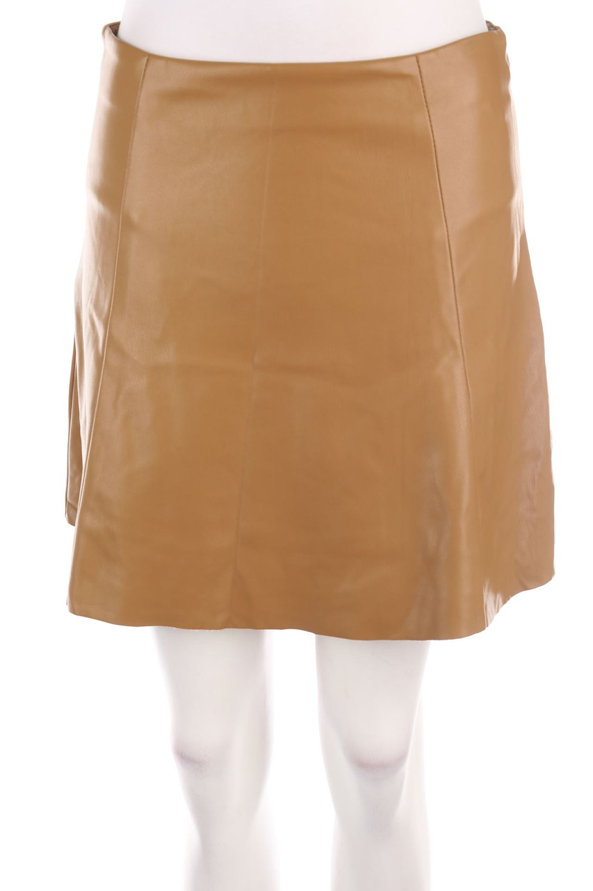 PRIMARK - Faux Leather Skirt - L