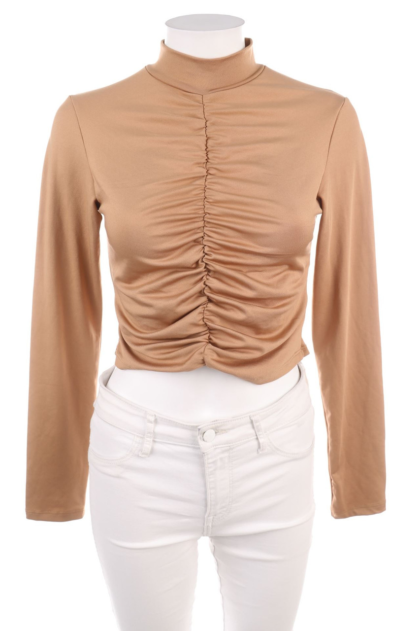 AMISU - Longsleeve-Shirt, Smok Detailing - M