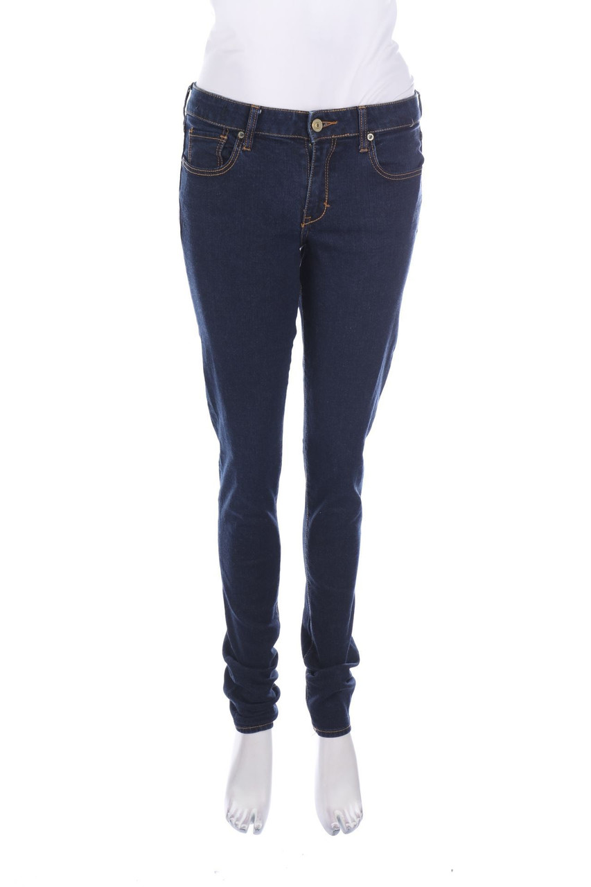 Abercrombie & Fitch - Dark Denim Skinny-Jeans - W28