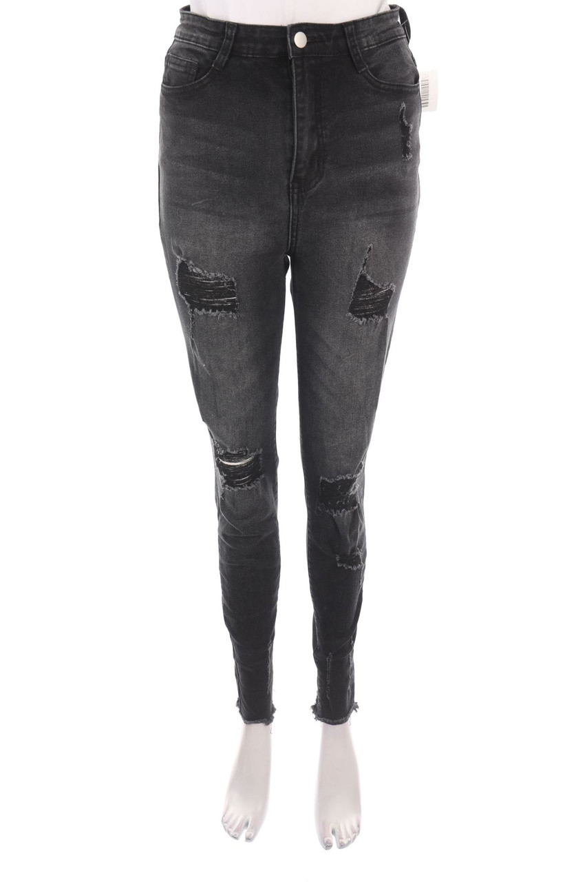 SHEIN - Distressed Skinny-Jeans - M