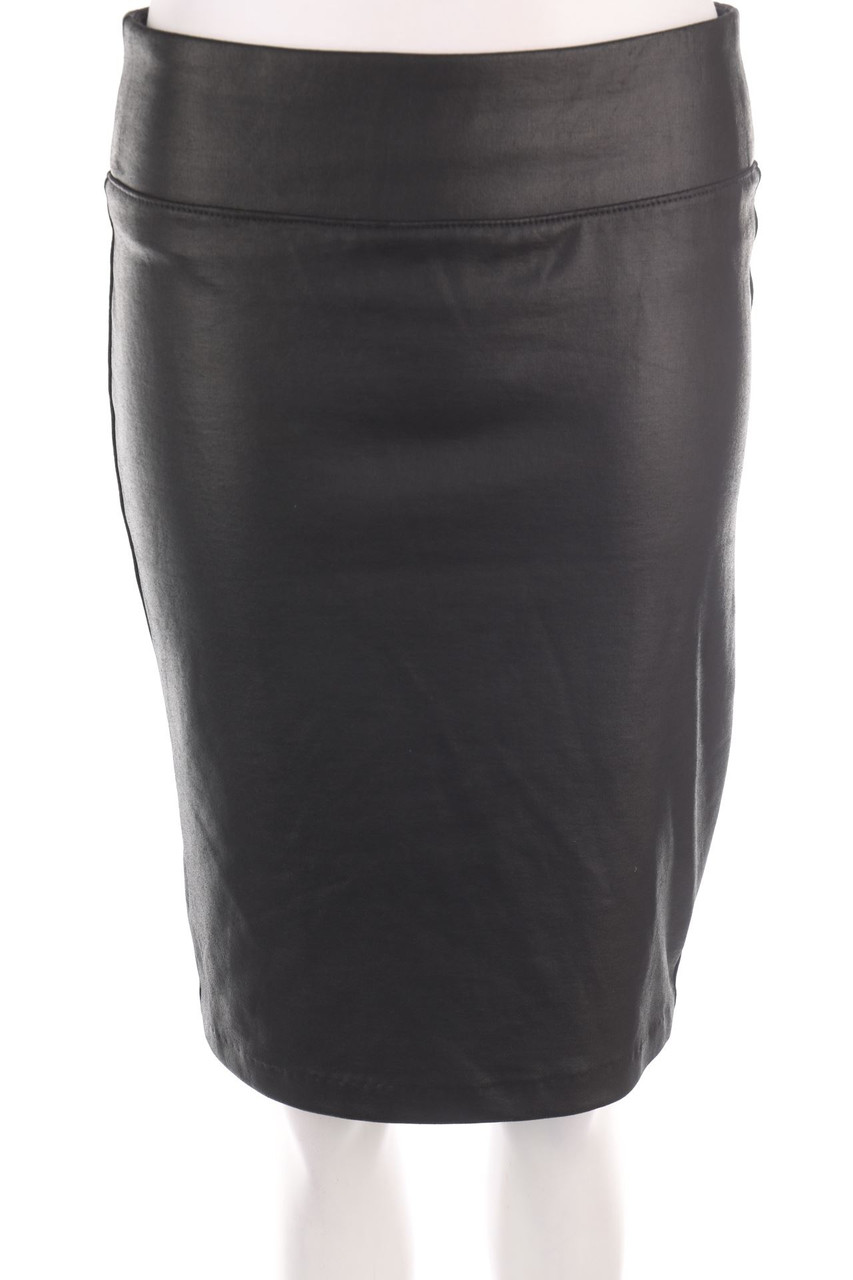 SECONDHAND - Faux Leather-Skirt - M
