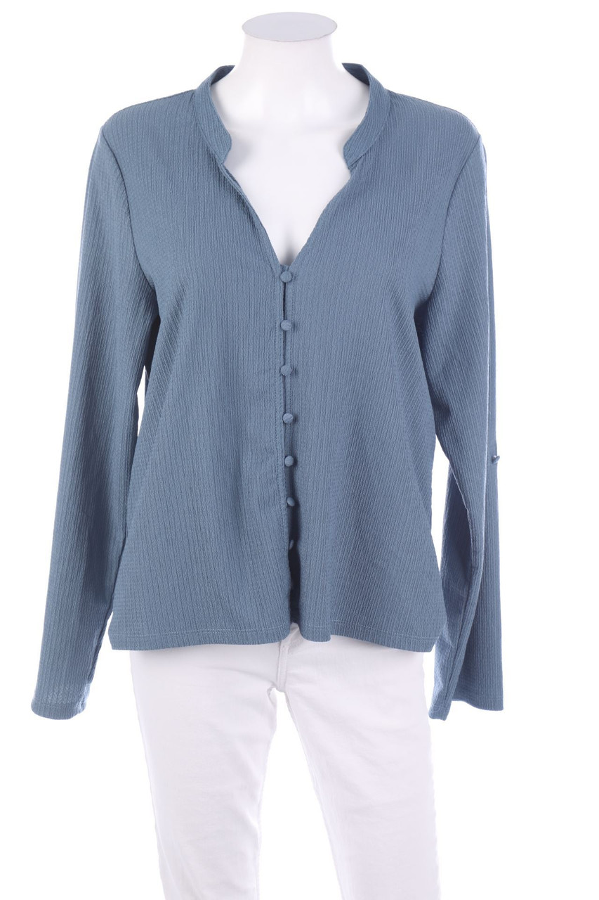 VERO MODA - Longsleeve-Shirt mit Roll-up-Manschette - D 42