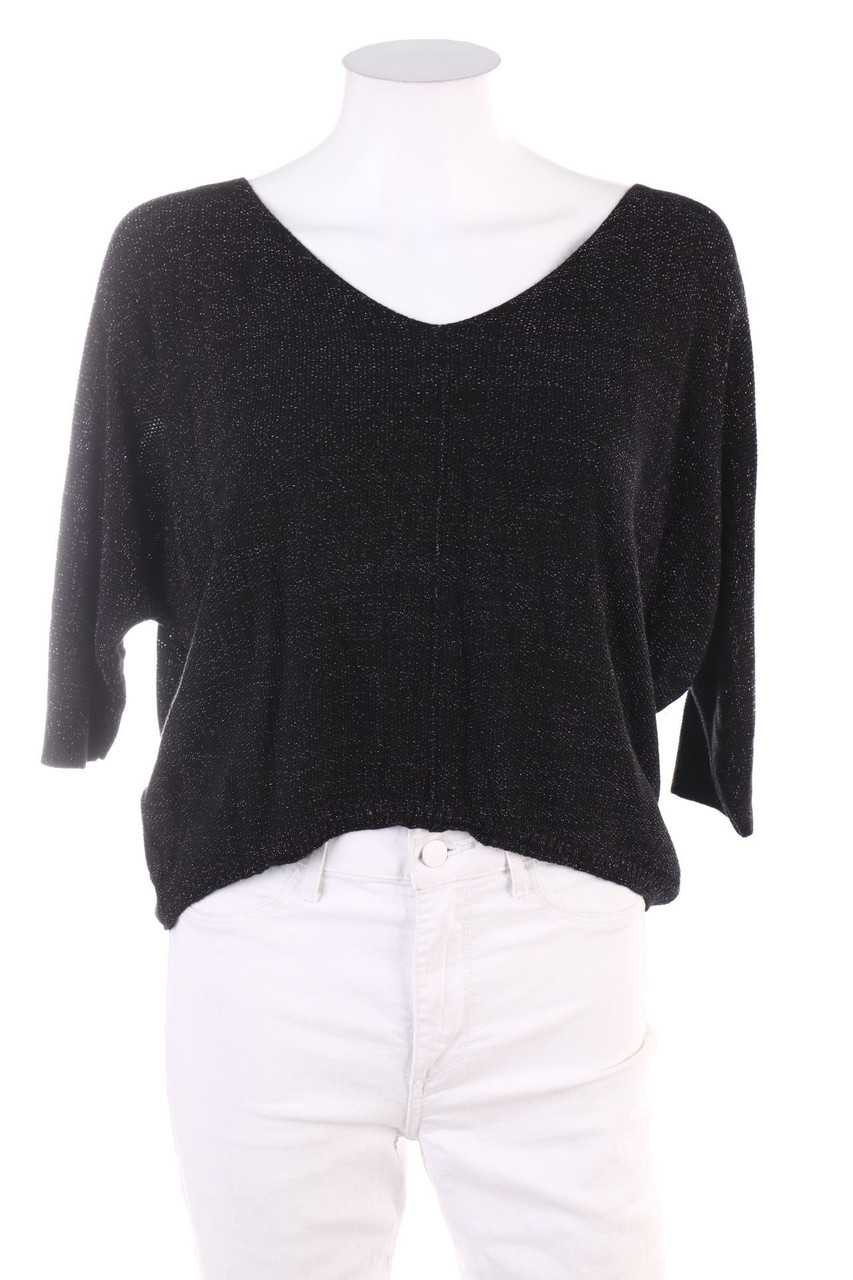 NEW COLLECTION - Glitzer-Batwing-Pullover - M