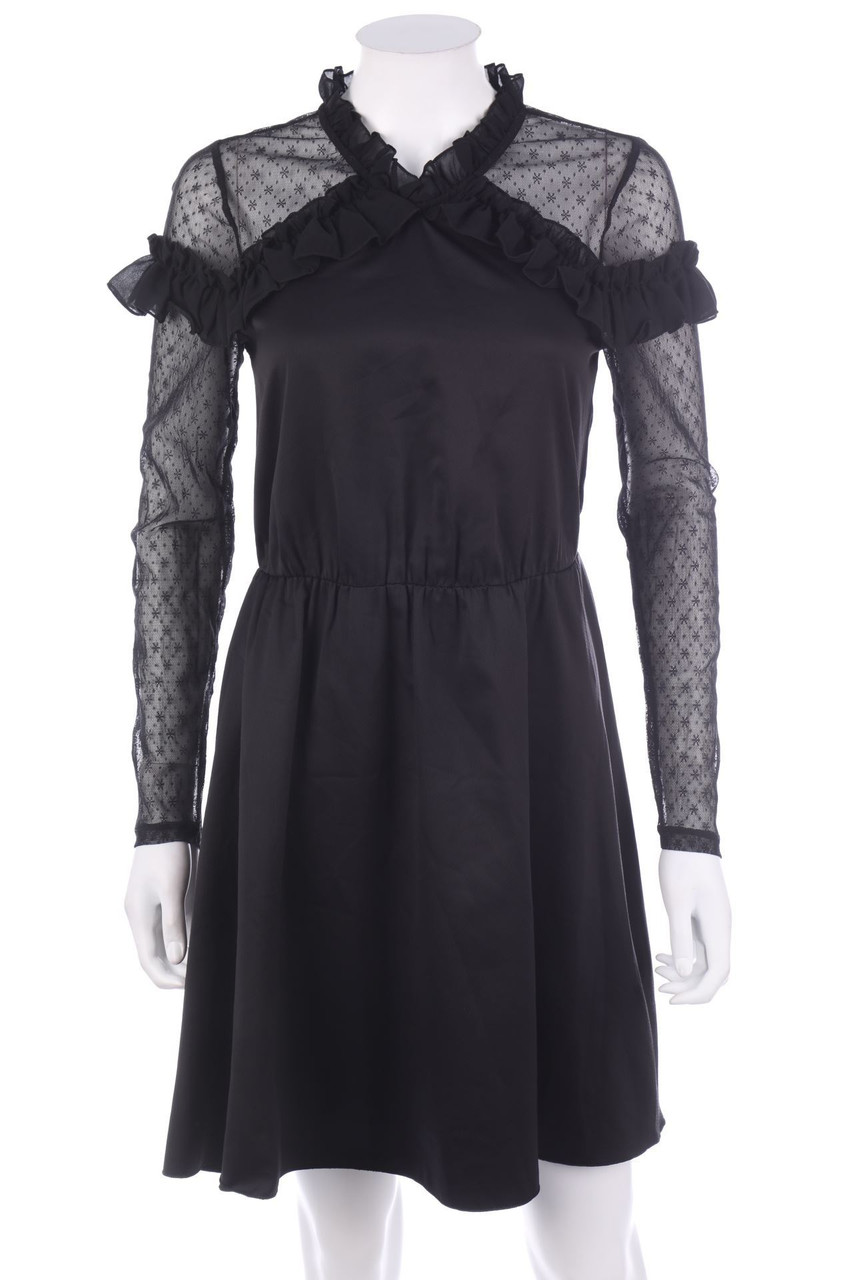No Label - Gothic dress with Frills - D 38