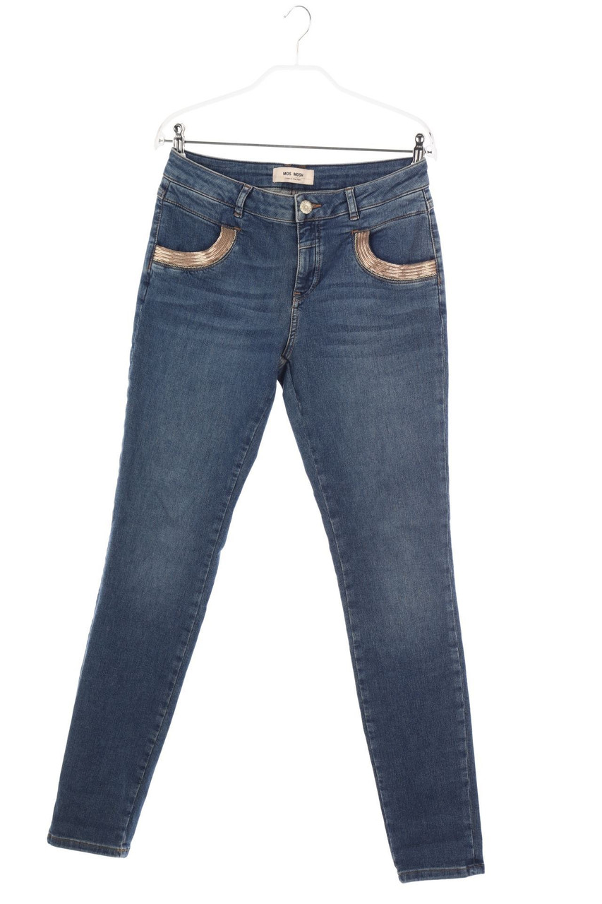 MOS MOSH - Skinny-Jeans mit Pailletten - W28