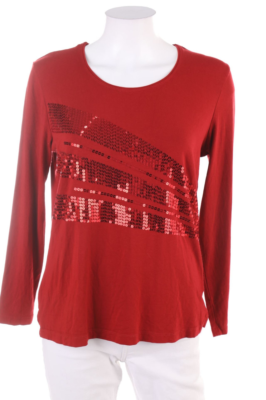 C&A - Longsleeve-Shirt mit Pailletten - M