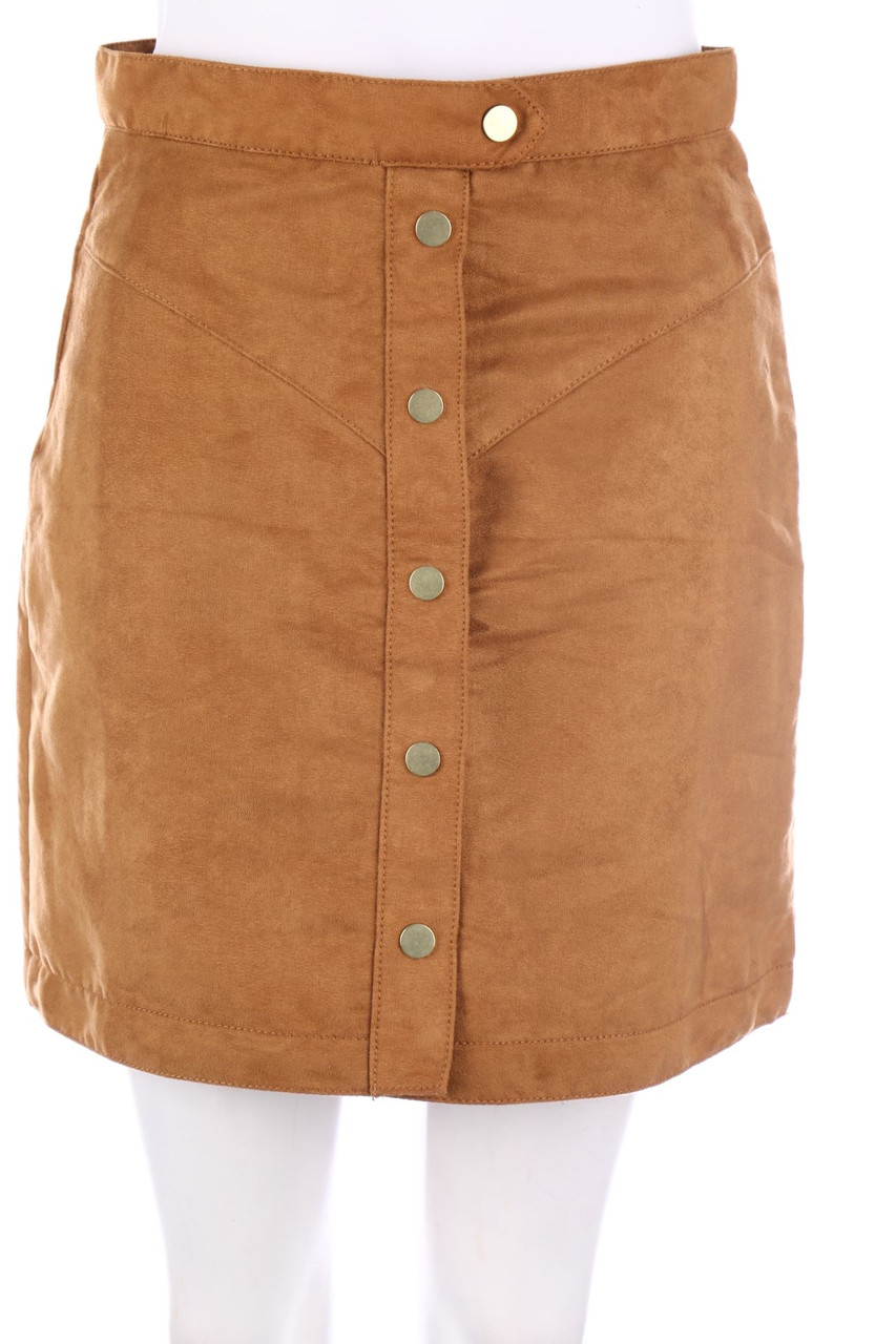 H&M - Faux Leather-Mini-Rock - M