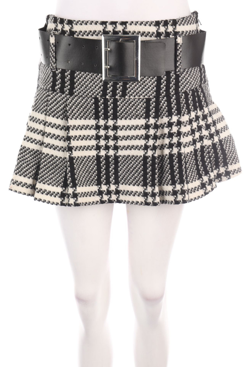 sTyLe - Pleated Mini-Skirt - S