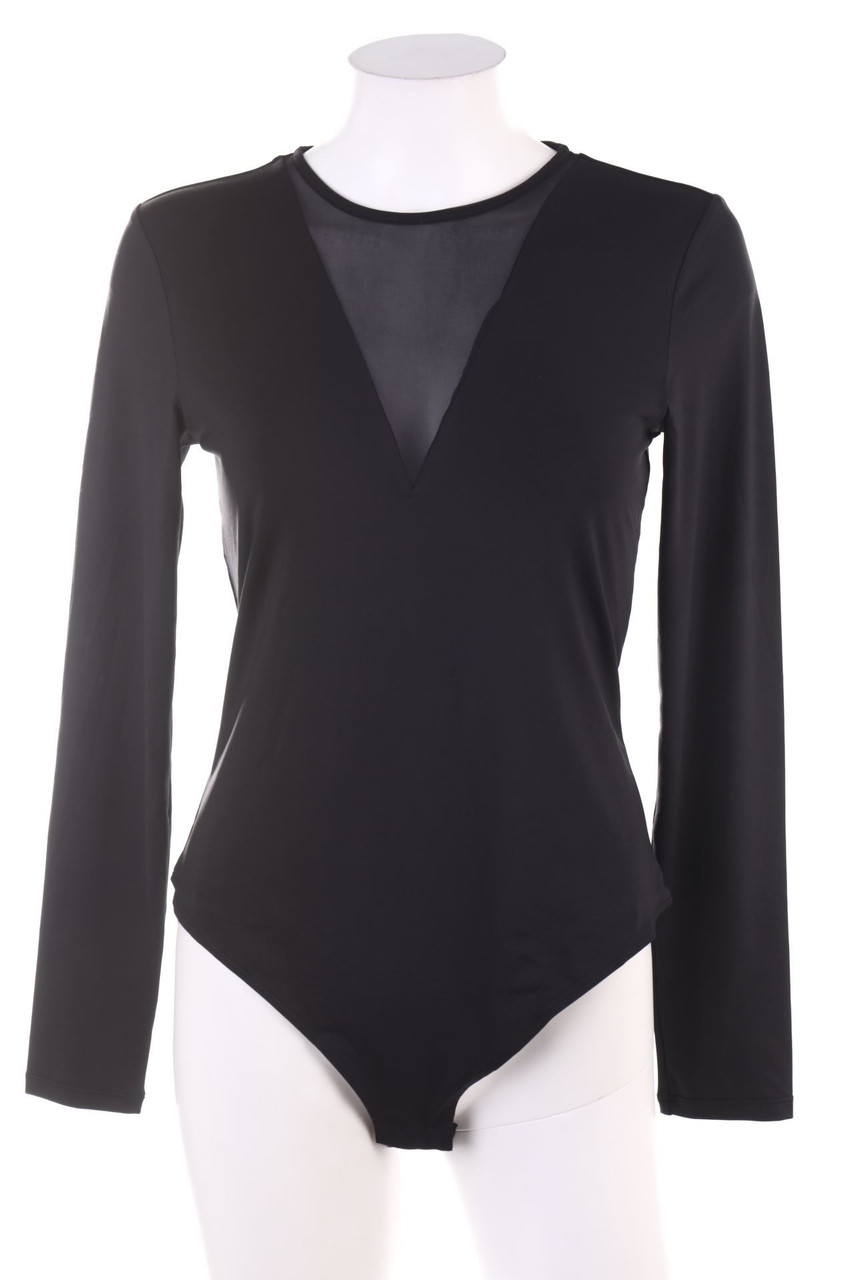 No Label - Sleveless Body with Mesh Insert - S