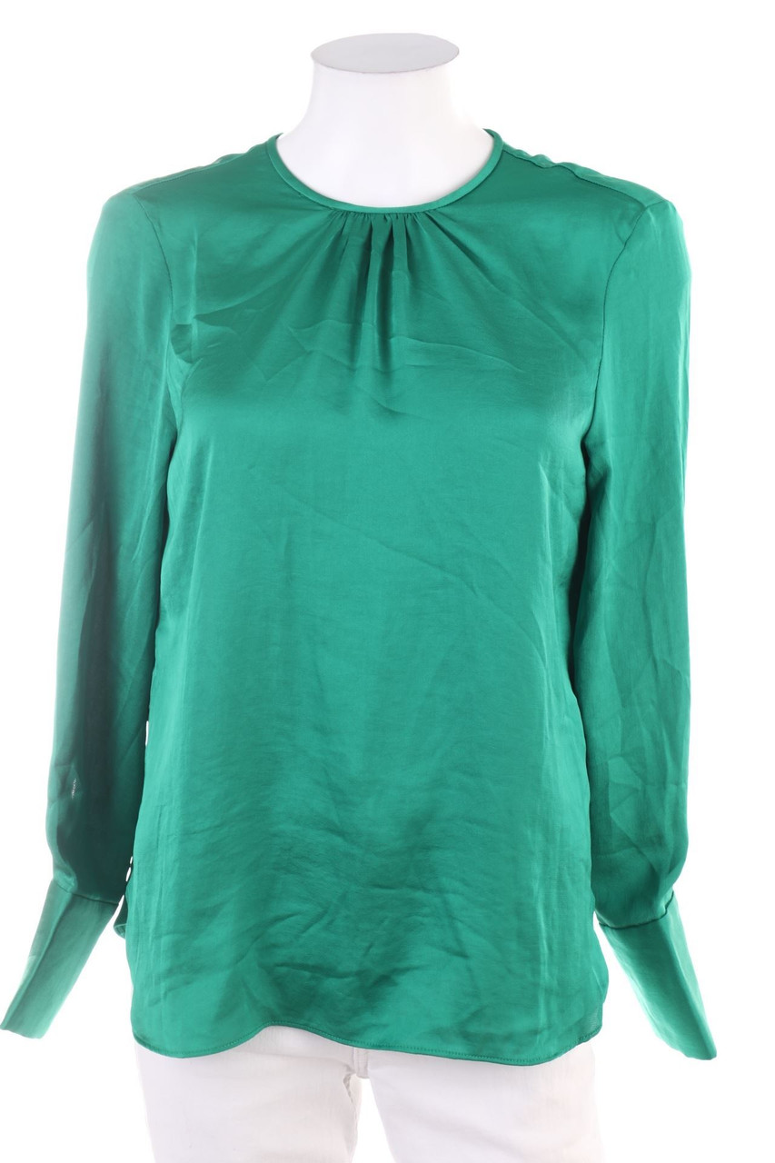 MANGO - Satin-Bluse - S