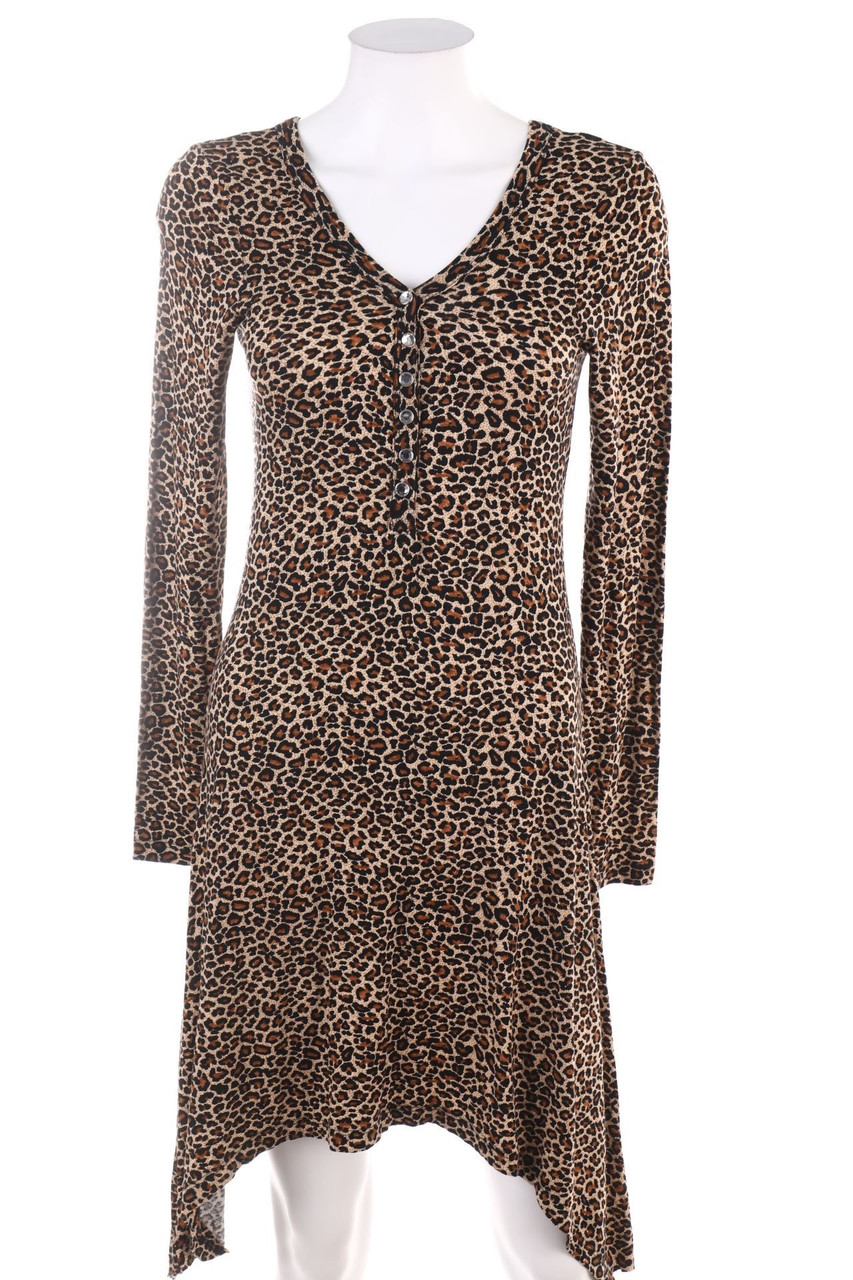 VICTORIA MODA - Kleid mit Leo-Print - XS