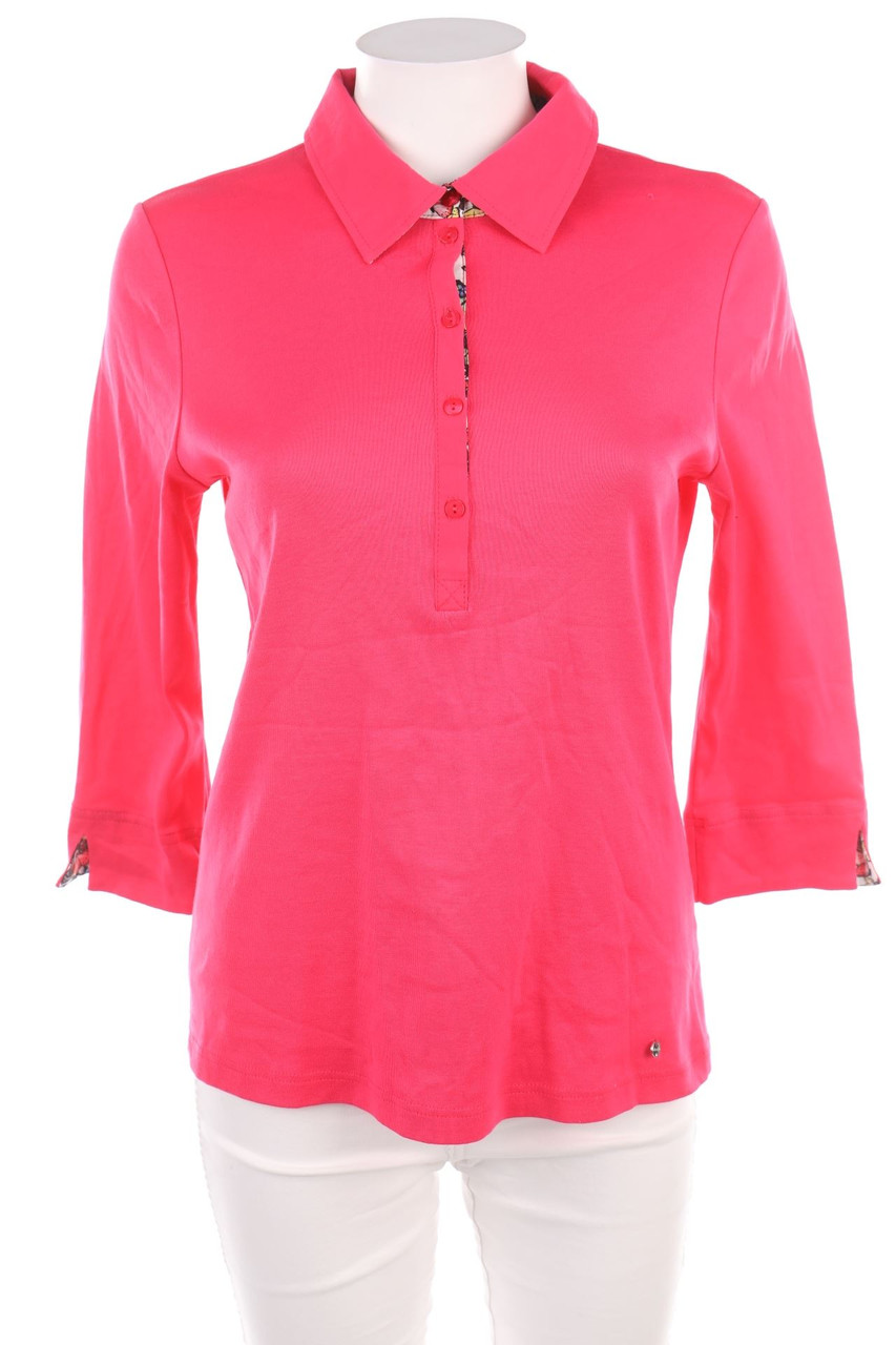 No Label - 3/4-Sleeve Polo Shirt - S