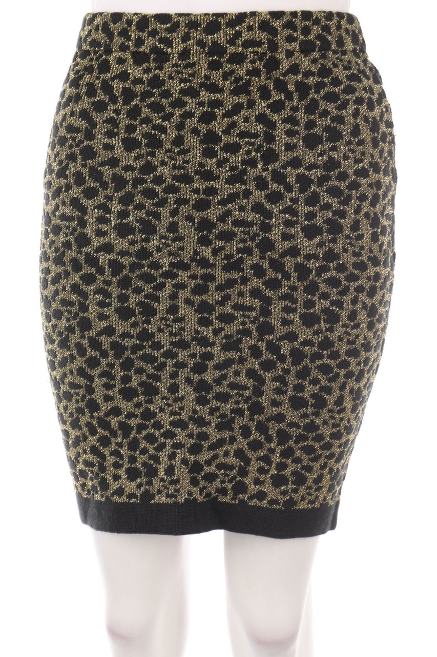 SECONDHAND - Knitted Mini Skirt with Metallic Effect - S