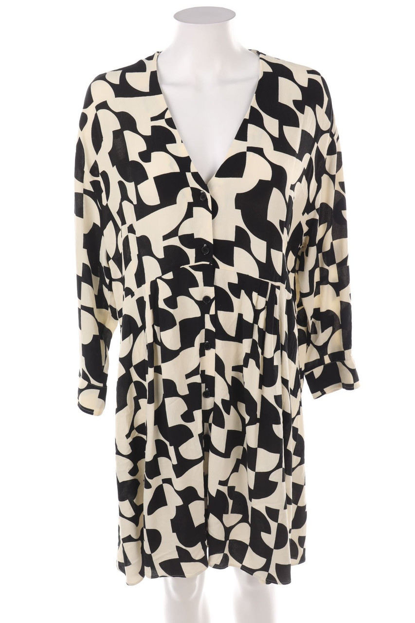 No Label - Dress with Geo Pattern - L