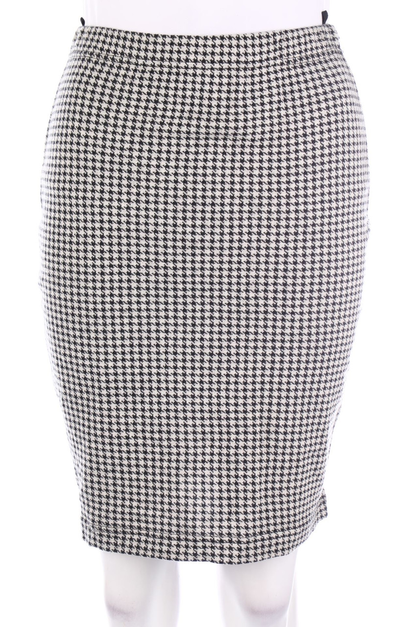 SECONDHAND - Skirt with Houndstooth Pattern - S