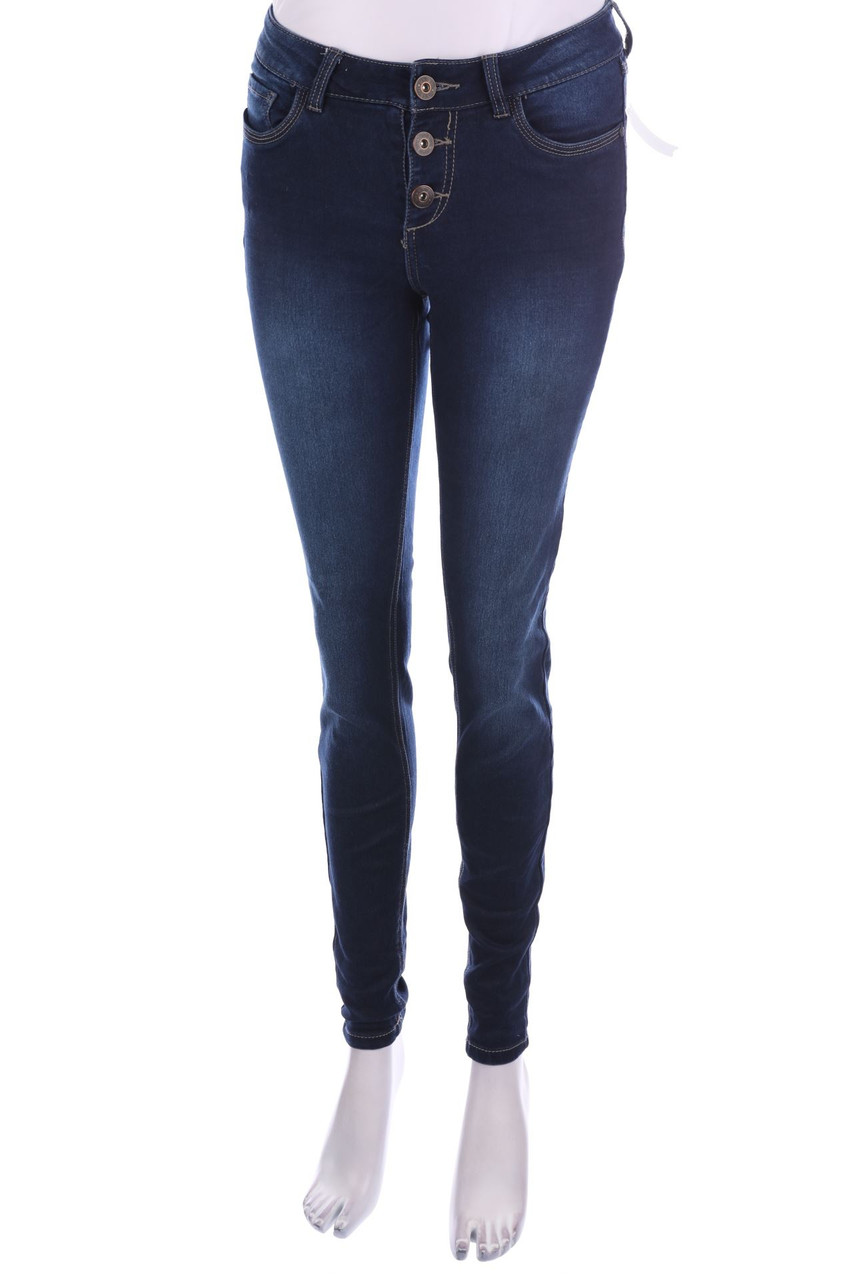 Ohne Label - Dark Denim Skinny-Jeans - M