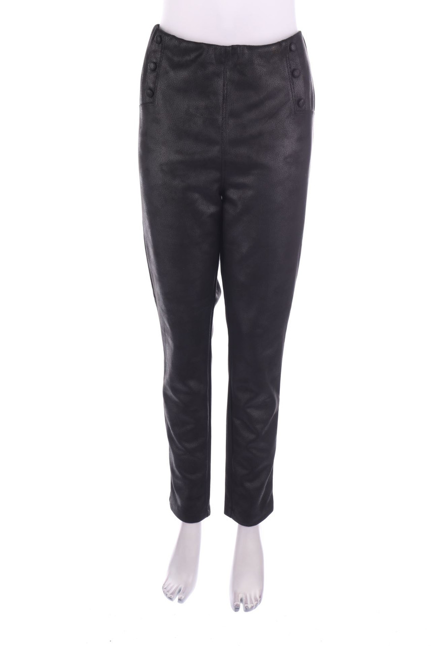 Laura Torelli - Faux Leather Pants - L