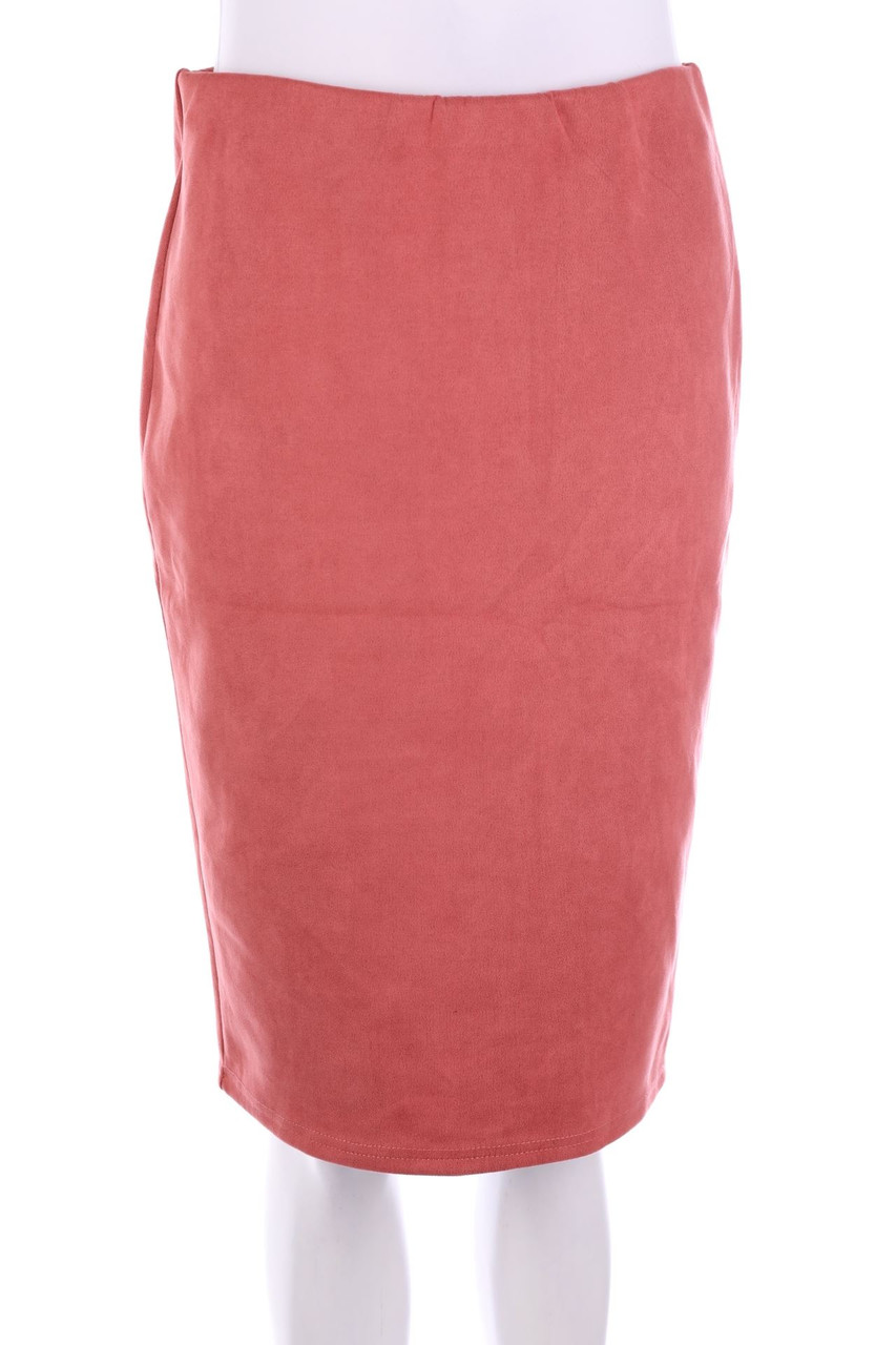 SECONDHAND - Faux Leather Skirt - L