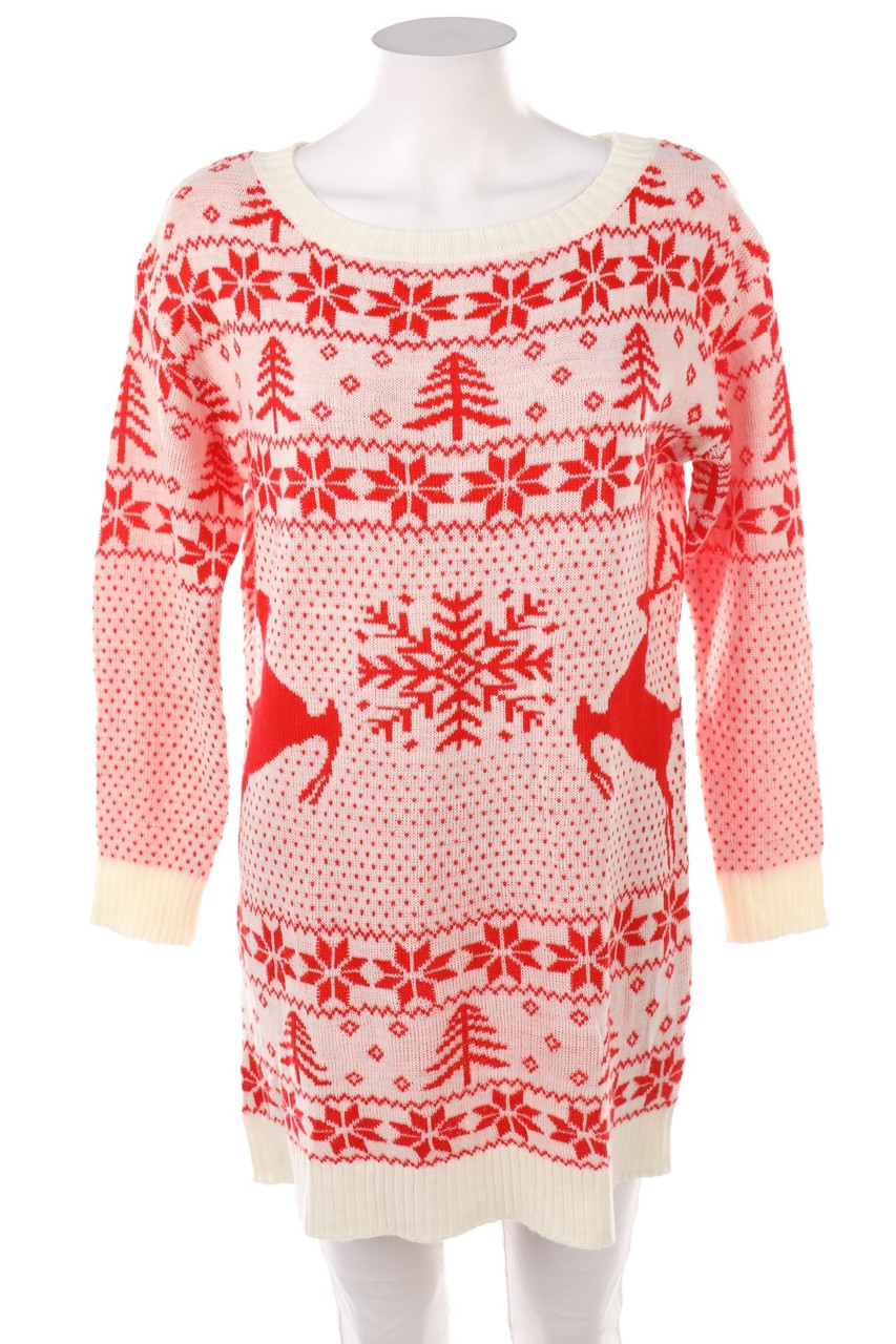 Ohne Label - Weihnachts-Strick-Pullover - M