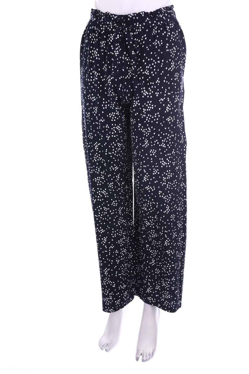 Ohne Label - Palazzo-Hose mit Print - S