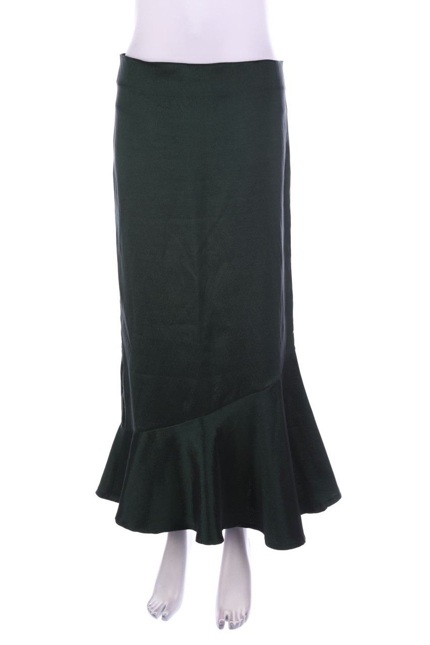 No Label - Satin Skirt - L