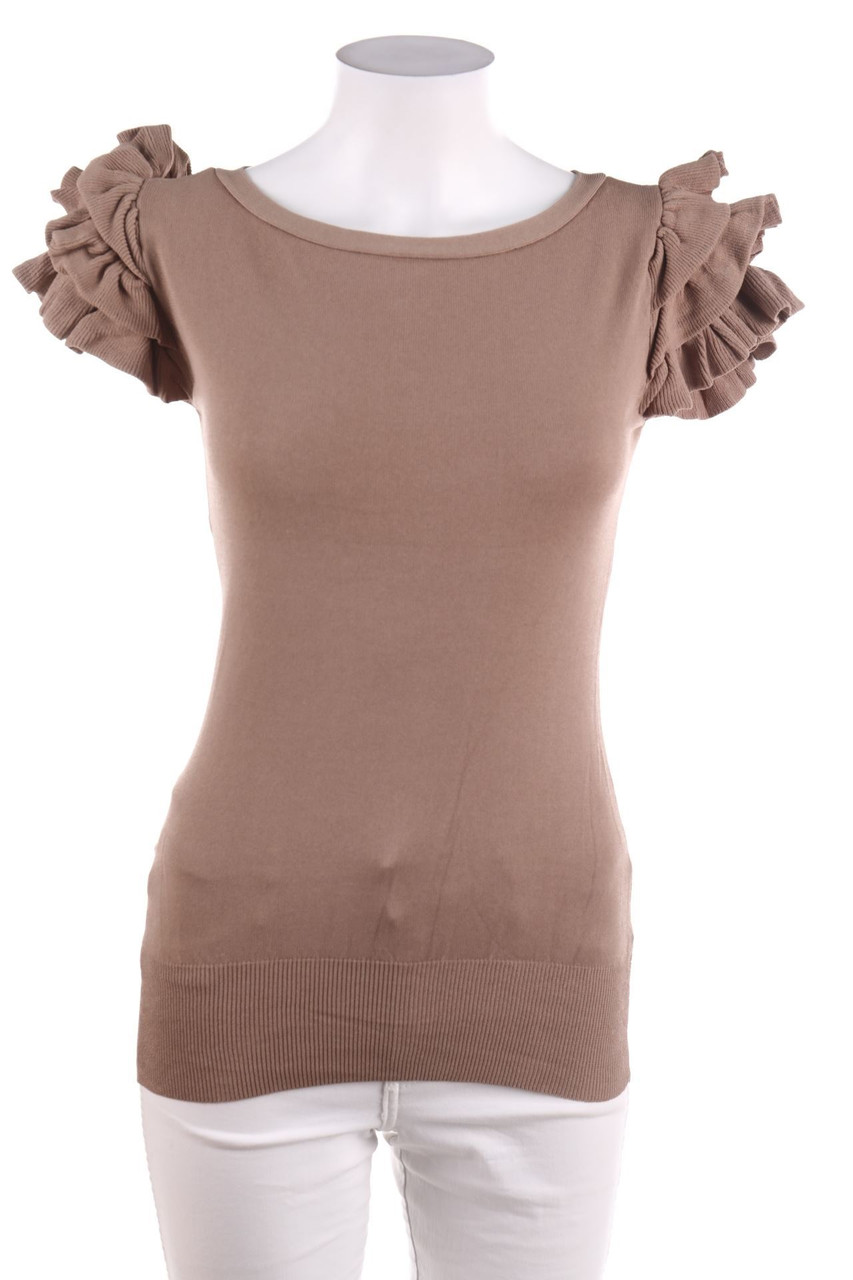 Best emilie - Knit Top with Volants - S