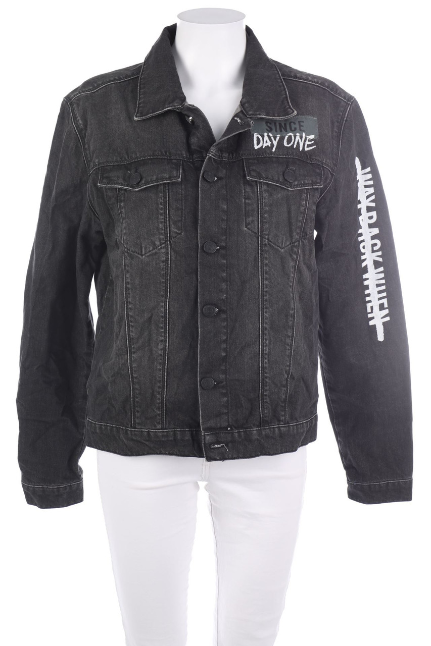 BROOKLYN´S OWN BY ROCAWEAR - Baumwoll-Jeans-Jacke mit Print - M