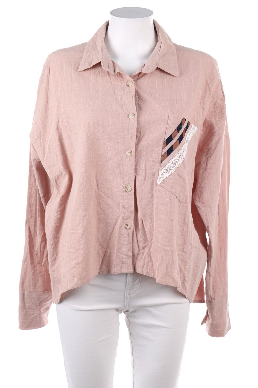 Wiya - Oversize-Shirt Blouse with Patch Pockets - ONE SIZE